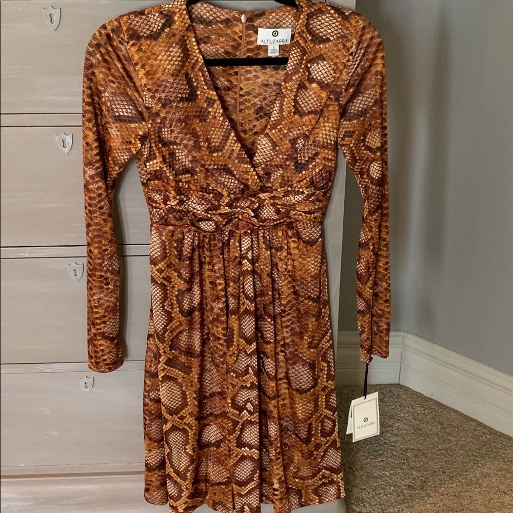 Altuzarra NWT Size 2 snake print dress